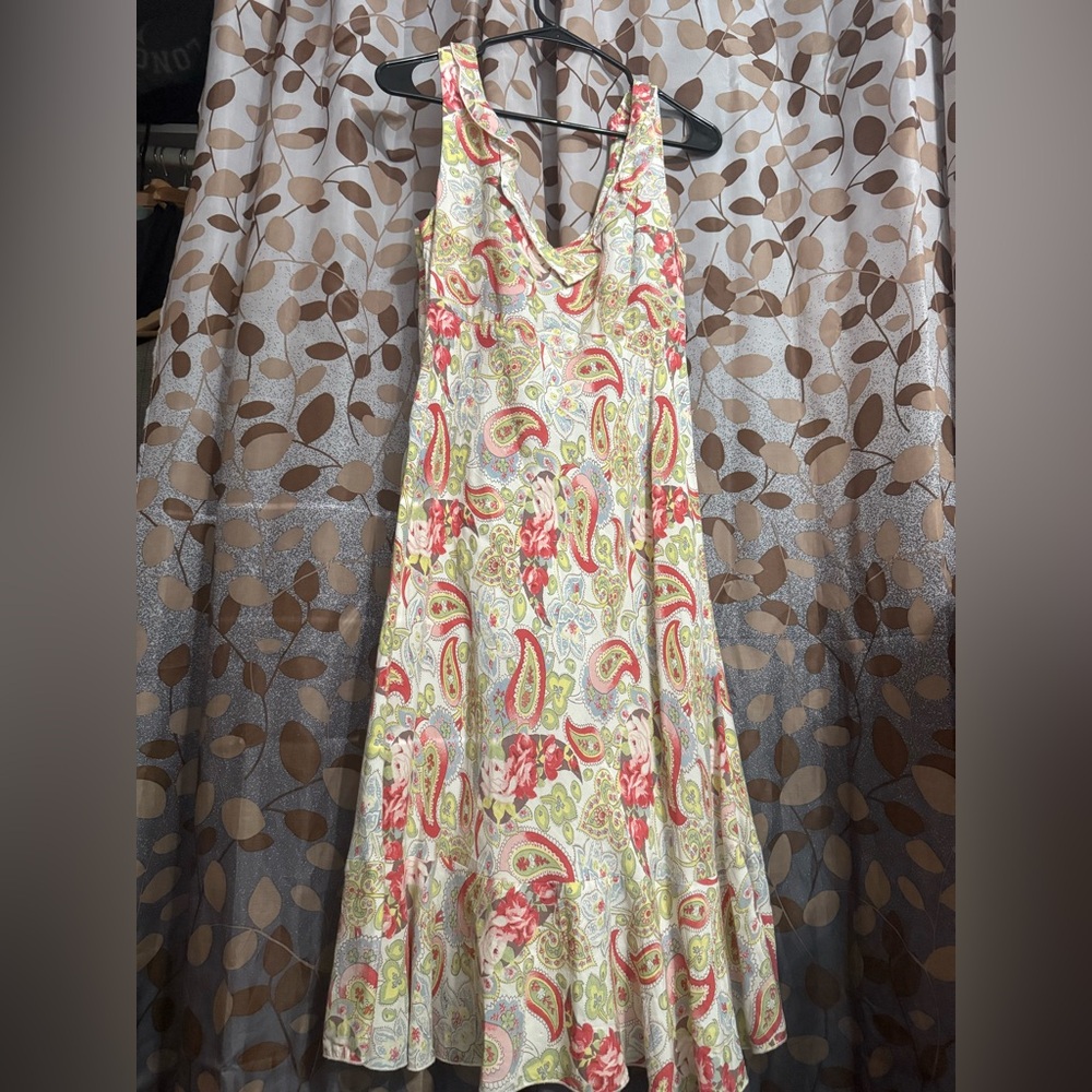 Vintage CAbi paisley/floral midi dress